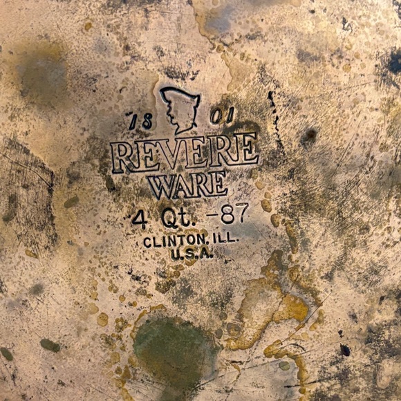 Revere Ware Stainless Steel with Copper Bottom Saucepan with Black Handle - Picture 2 of 6